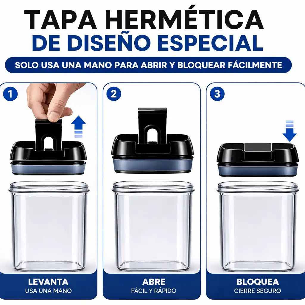 Set de organizadores hermeticos x7 SmartKitchen®