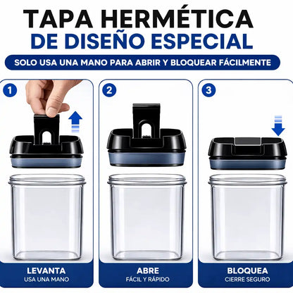 Set de organizadores hermeticos x7 SmartKitchen®